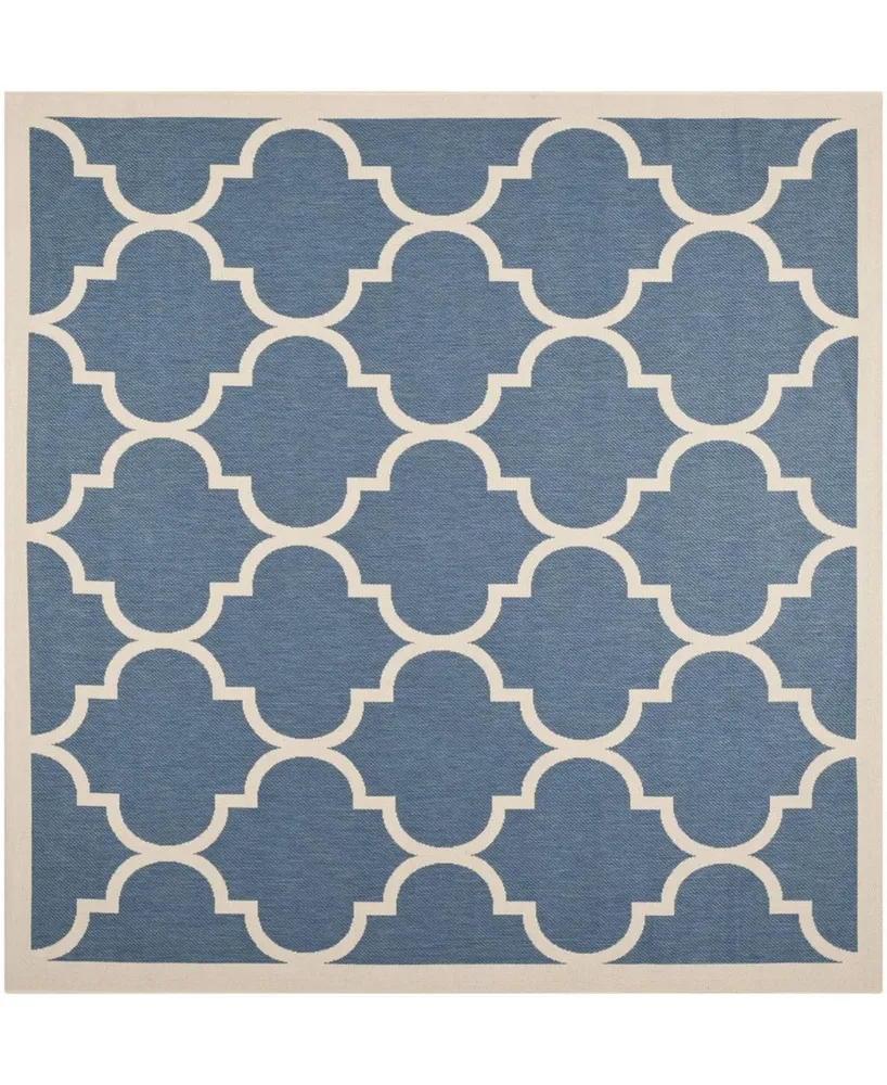 Safavieh Courtyard CY6914 and Beige 7'10" x 7'10" Square Outdoor Area Rug