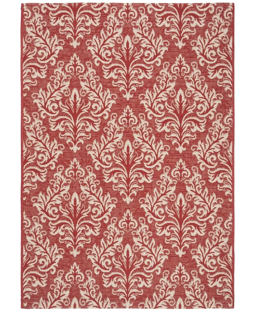 Safavieh Courtyard CY6930 Red and Creme 4' x 5'7" Outdoor Area Rug