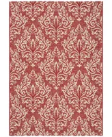 Safavieh Courtyard CY6930 Red and Creme 4' x 5'7" Outdoor Area Rug