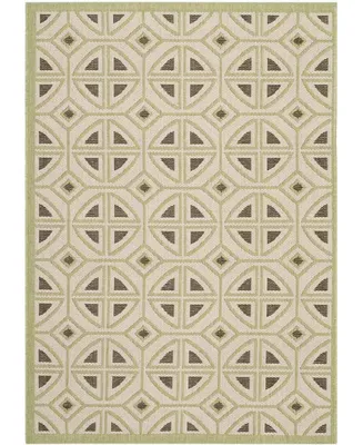 Safavieh Courtyard CY7017 Beige and Sweet Pea 4' x 5'7" Sisal Weave Outdoor Area Rug