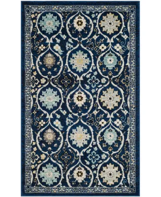 Safavieh Evoke EVK210 Royal and Ivory 3' x 5' Area Rug