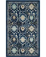 Safavieh Evoke EVK210 Royal and Ivory 3' x 5' Area Rug