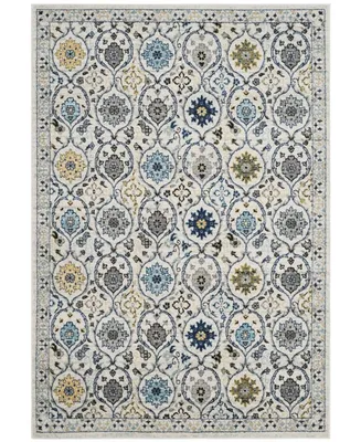 Safavieh Evoke EVK210 Ivory and Blue 5'1" x 7'6" Area Rug