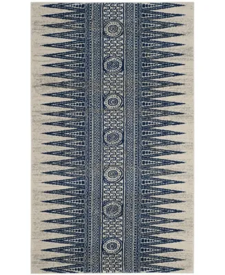 Safavieh Evoke EVK226 Ivory and Blue 3' x 5' Area Rug