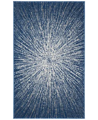 Safavieh Evoke EVK228 Navy and Ivory 3' x 5' Area Rug