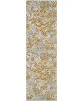 Safavieh Evoke EVK236 Grey and Gold 2'2" x 7' Runner Area Rug