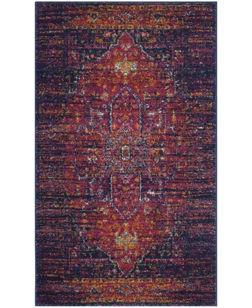 Safavieh Evoke EVK275 and Fuchsia 3' x 5' Area Rug