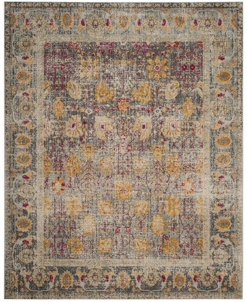 Safavieh Granada GRA350 Light Gray and Multi 8' x 10' Area Rug