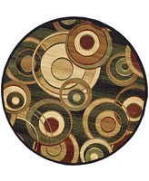 Safavieh Lyndhurst LNH225 and Multi 5'3" x 5'3" Round Area Rug