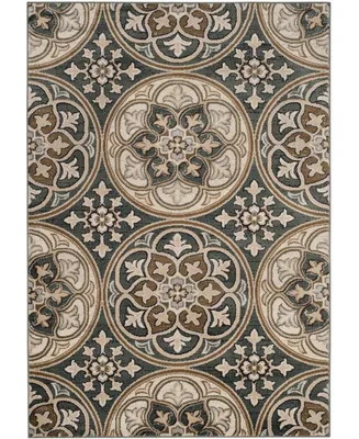 Safavieh Lyndhurst LNH341 Slate Blue and Beige 5'3" x 7'6" Area Rug