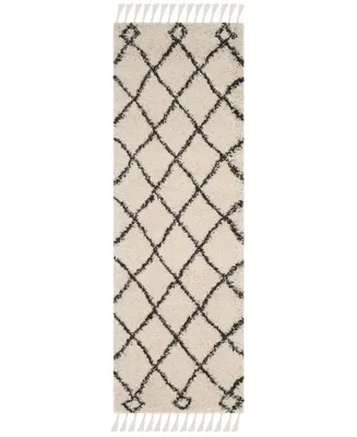 Safavieh Moroccan Fringe Shag MFG241 2'3" X 7' Runner Area Rug