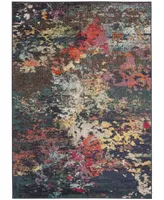 Safavieh Monaco MNC260 Brown and Teal 4' x 5'7" Area Rug