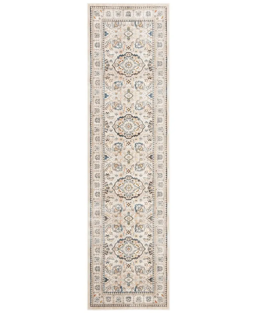 Safavieh Vintage Persian VTP444 Ivory and Light Grey 2'2" x 8' Runner Area Rug