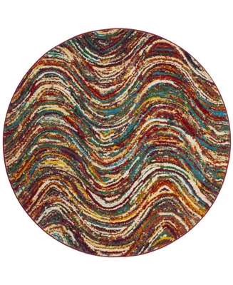 Safavieh Aruba ARB502 Multi 6'7" x 6'7" Round Area Rug