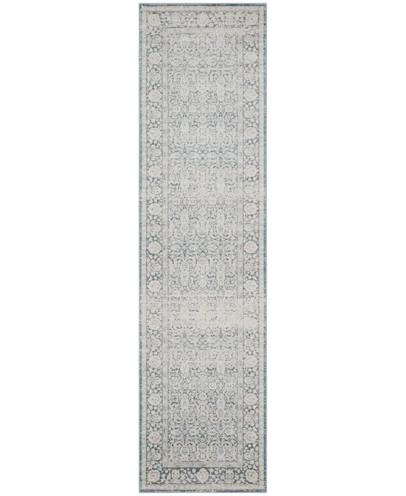 Safavieh Archive ARC674 Blue and Grey 2'2" x 8' Runner Area Rug