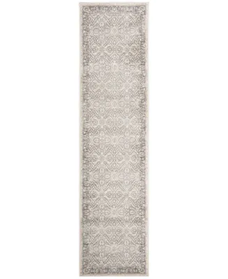 Safavieh Brentwood BNT863 Cream and Grey 2' x 8' Runner Area Rug