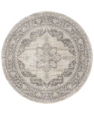 Safavieh Brentwood BNT865 Cream and Gray 6'7" x 6'7" Round Area Rug