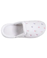 Isotoner Signature Women's Secret Sole Embroidered Clog Slippers