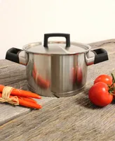 BergHOFF Ron 8" 18/10 Stainless Steel Covered Dutch Oven, 3.1 Qt