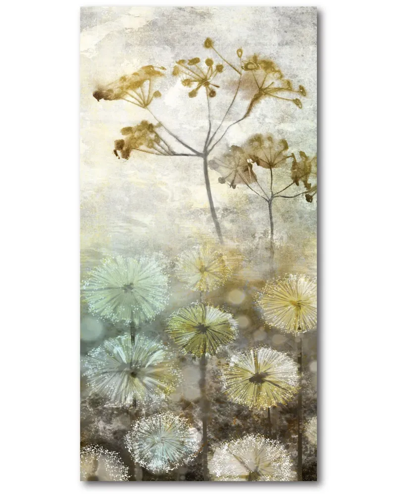 Courtside Market Golden flower Ii Gallery-Wrapped Canvas Wall Art - 14" x 28"