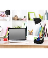 Limelight's Gooseneck Organizer Desk Lamp with iPad Tablet Stand Book Holder and Usb port