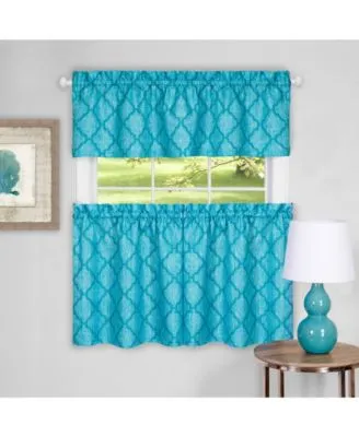 Achim Colby Window Curtain Tier Valance Sets