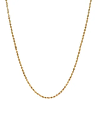 Rope Link 22" Chain Necklace (2.5mm) in 18k Gold