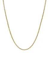 Rope Link 22" Chain Necklace (2.5mm) in 18k Gold