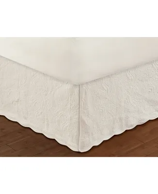 Greenland Home Fashions Paisley Quilted Bed Skirt 18" King