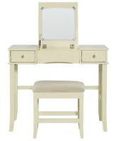 Jackson Vanity Set with Bench and Flip Up Mirror