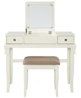 Angela Vanity Set with Bench and Mirror