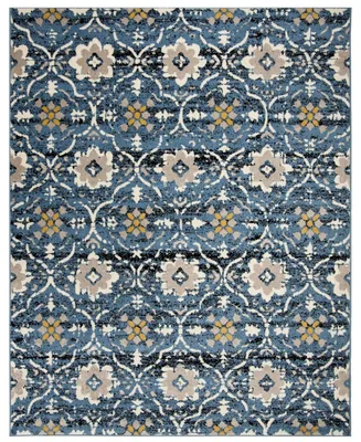 Safavieh Amsterdam Blue and Creme 9' x 12' Outdoor Area Rug
