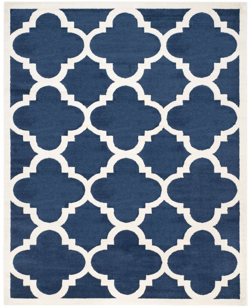 Safavieh Amherst AMT423 Navy and Beige 9' x 12' Area Rug