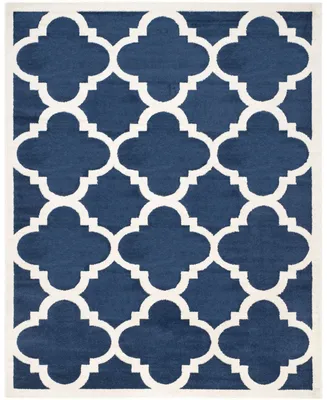 Safavieh Amherst AMT423 Navy and Beige 9' x 12' Area Rug