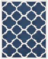 Safavieh Amherst AMT423 Navy and Beige 9' x 12' Area Rug