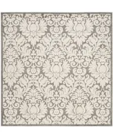 Safavieh Amherst AMT427 Dark Gray and Beige 9' x 9' Square Area Rug