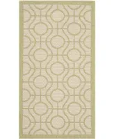 Safavieh Courtyard CY6115 Beige and Sweet Pea 2'7" x 5' Sisal Weave Outdoor Area Rug