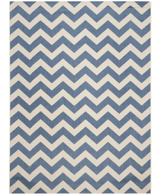 Safavieh Courtyard CY6244 Blue and Beige 9' x 12' Sisal Weave Outdoor Area Rug