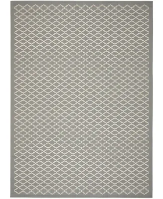 Safavieh Courtyard CY6919 Anthracite and Beige 9' x 12' Sisal Weave Outdoor Area Rug