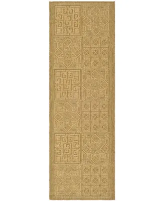 Safavieh Courtyard CY6947 Gold and Natural 2'7" x 8'2" Runner Outdoor Area Rug