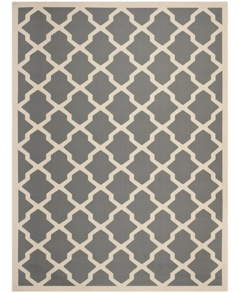 Safavieh Courtyard CY6903 Anthracite and Beige 9' x 12' Sisal Weave Outdoor Area Rug