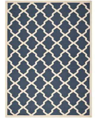 Safavieh Courtyard CY6903 Navy and Beige 9' x 12' Sisal Weave Outdoor Area Rug