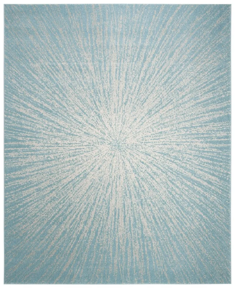 Safavieh Evoke EVK228 Aqua and Ivory 9' x 12' Area Rug