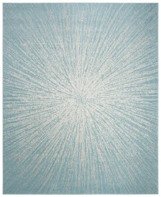 Safavieh Evoke EVK228 Aqua and Ivory 9' x 12' Area Rug