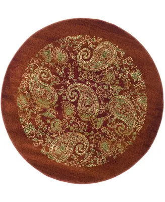 Safavieh Lyndhurst LNH224 Red and Multi 8' x 8' Round Area Rug