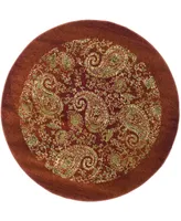 Safavieh Lyndhurst LNH224 Red and Multi 8' x 8' Round Area Rug