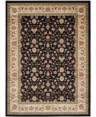 Safavieh Lyndhurst LNH316 Black and Ivory 9' x 12' Area Rug