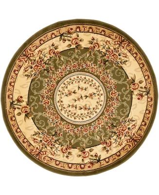 Safavieh Lyndhurst LNH328 and Ivory 8' x 8' Round Area Rug