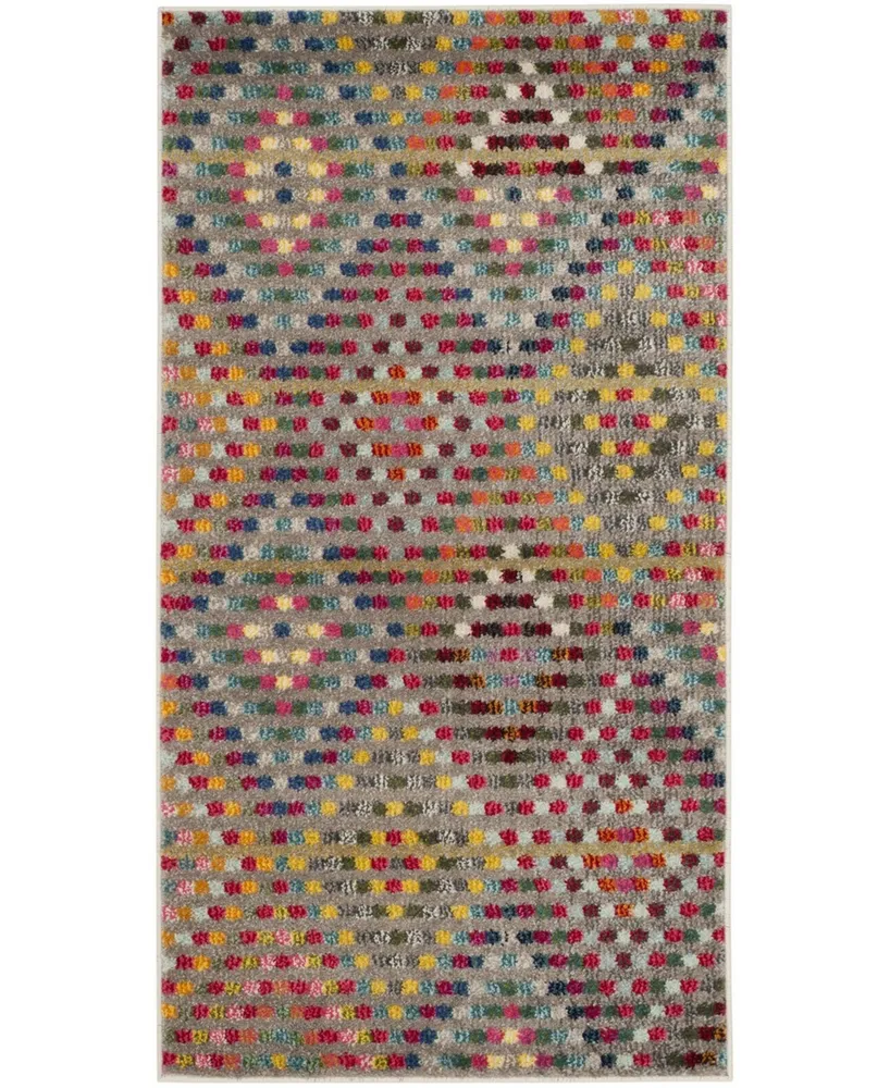 Safavieh Monaco MNC204 Multi and Beige 3' x 5' Area Rug