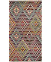 Safavieh Monaco MNC204 Multi and Beige 3' x 5' Area Rug